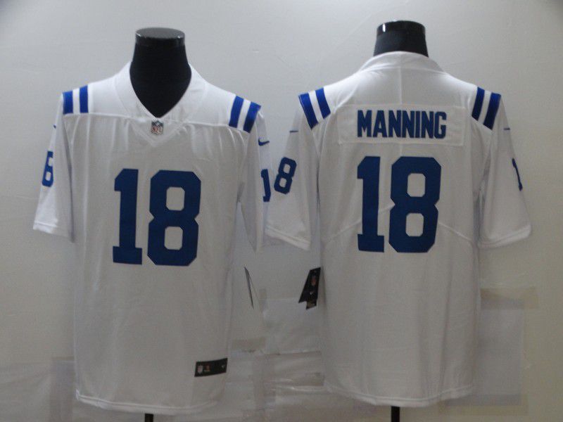 Men Indianapolis Colts #18 Manning White Nike Limited Vapor Untouchable NFL Jerseys->indianapolis colts->NFL Jersey